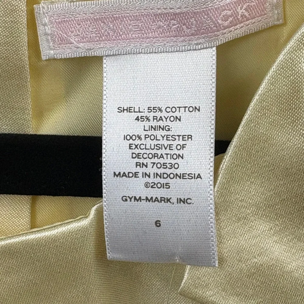 Janie and Jack Yellow Bow Dress Girls 6 Easter‎ Cottagecore Church NWT * spot